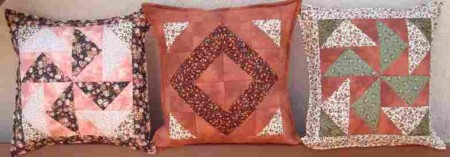 4 polštář patchwork - set